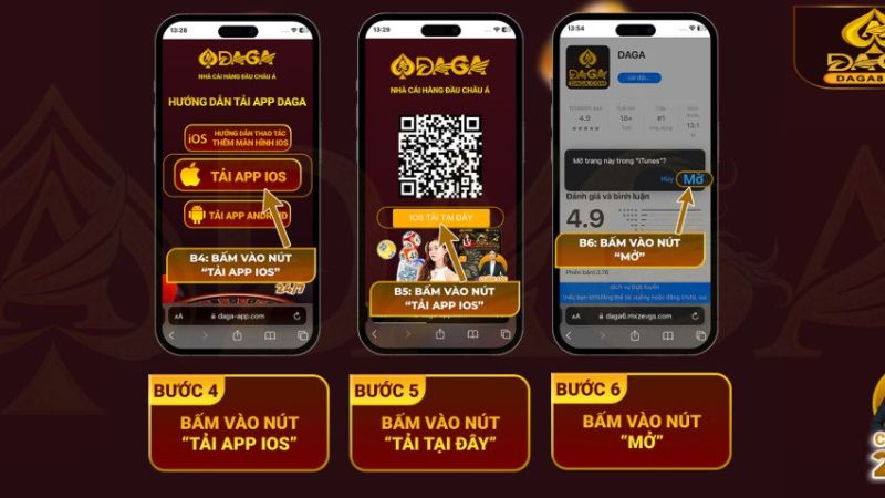 Hướng dẫn tải app DAGA cho điện thoại đơn giản nhất
