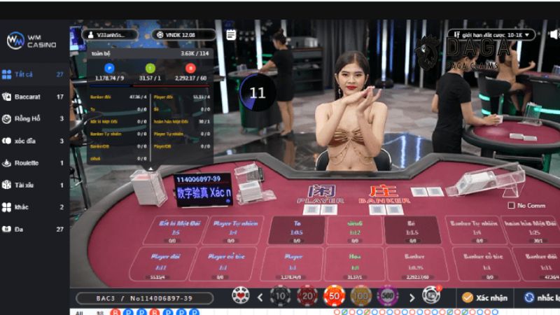 Điểm nổi bật của nhà cái Daga khi tích hợp WM Casino